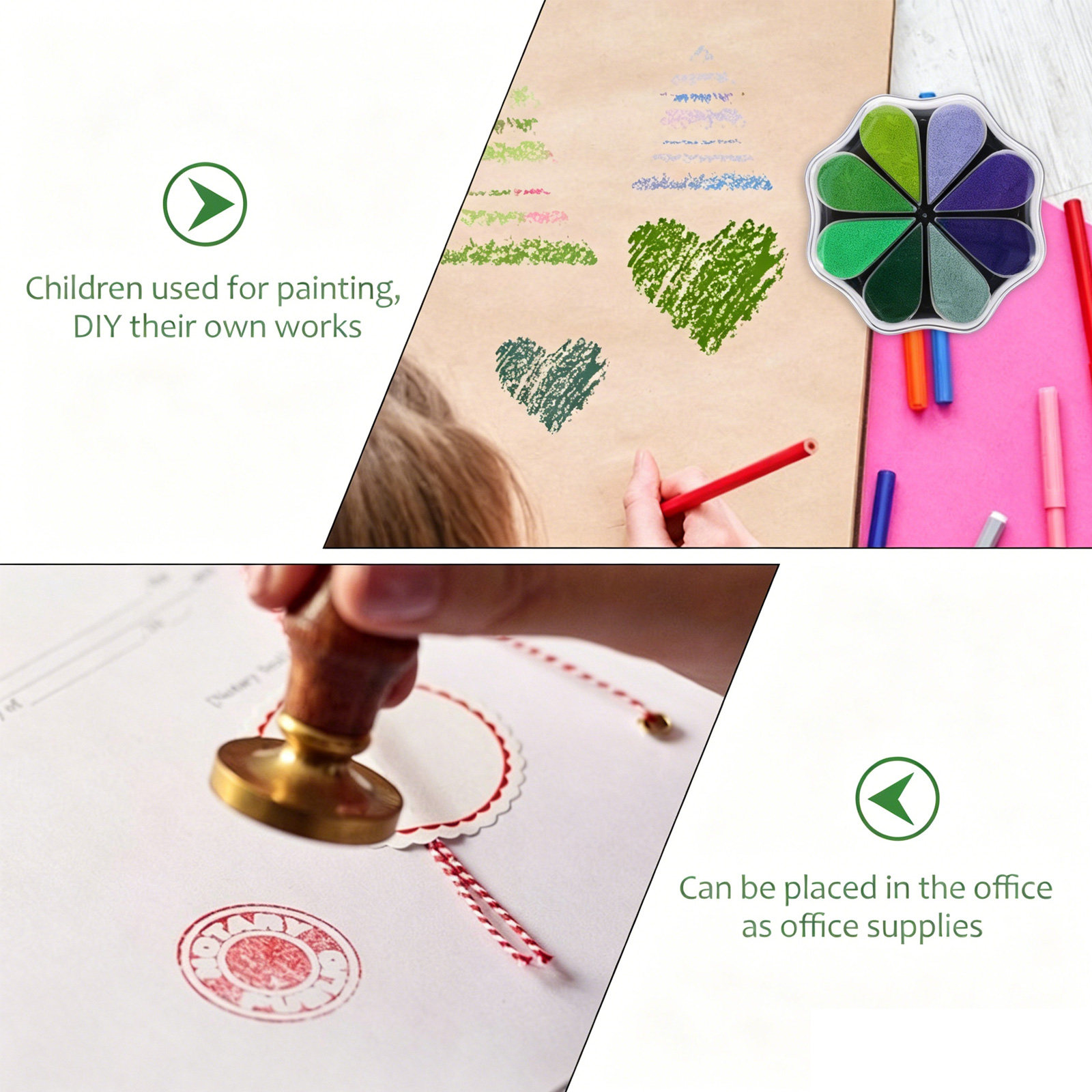 크래프트 잉크 패드, 컴팩트한 디자인, 다채로운 색상의 - Art And Craft For Nursery 리뷰 및 가격